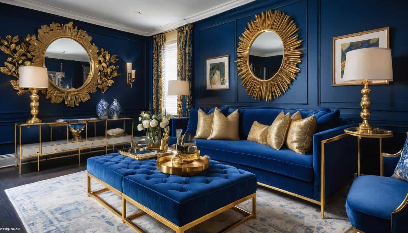 beautiful blue living rooms