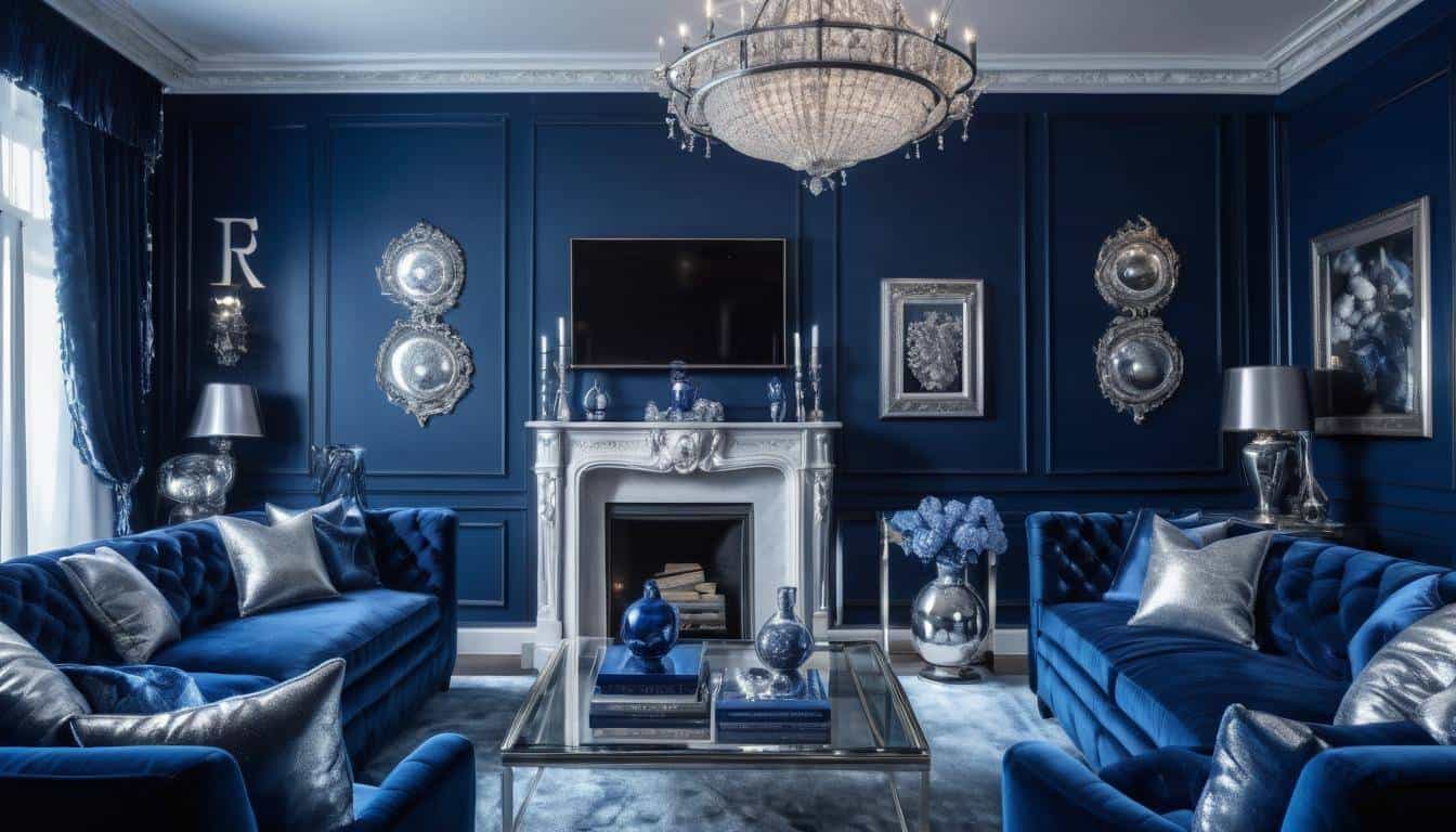 beautiful blue living rooms