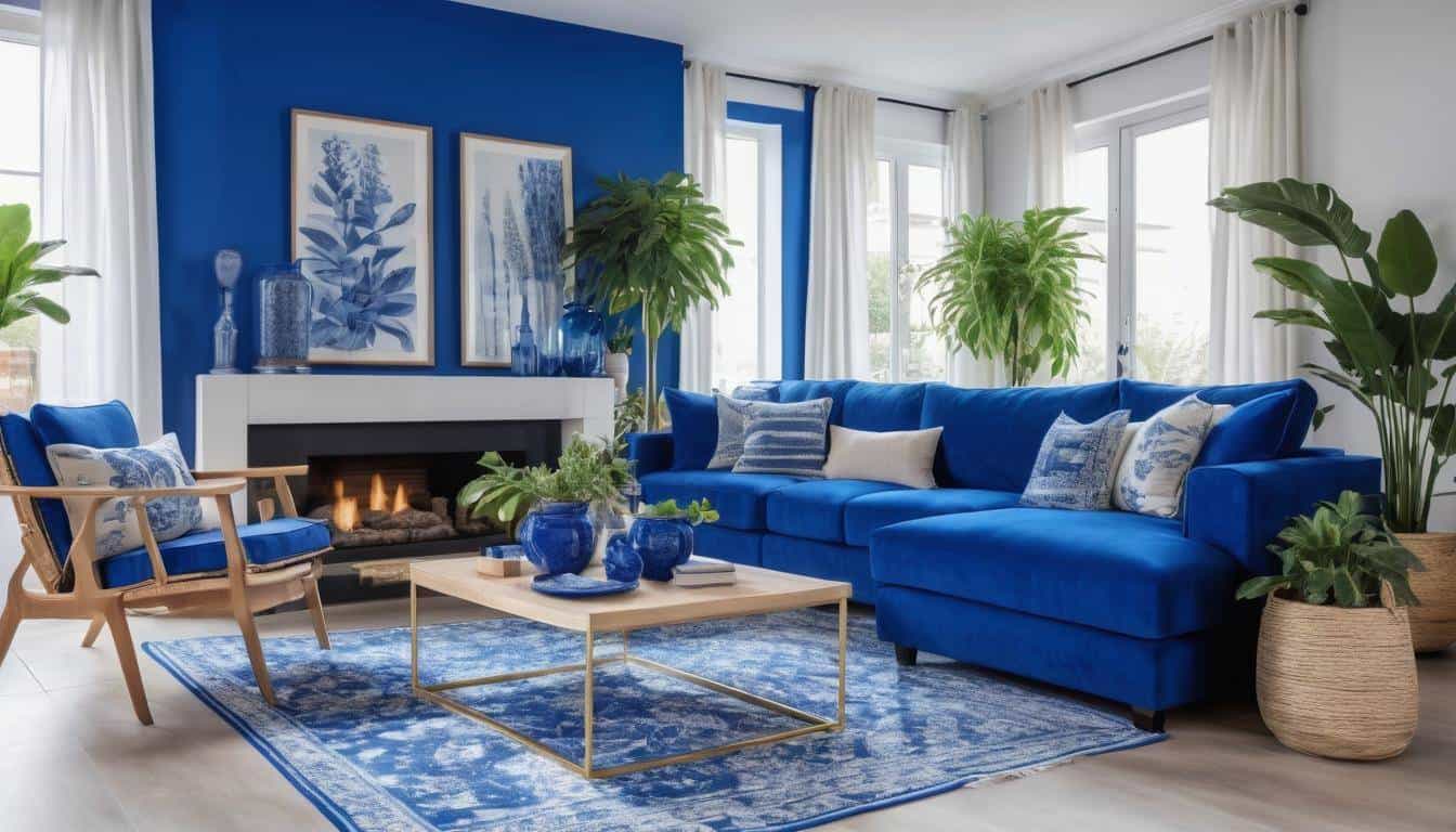 beautiful blue living rooms