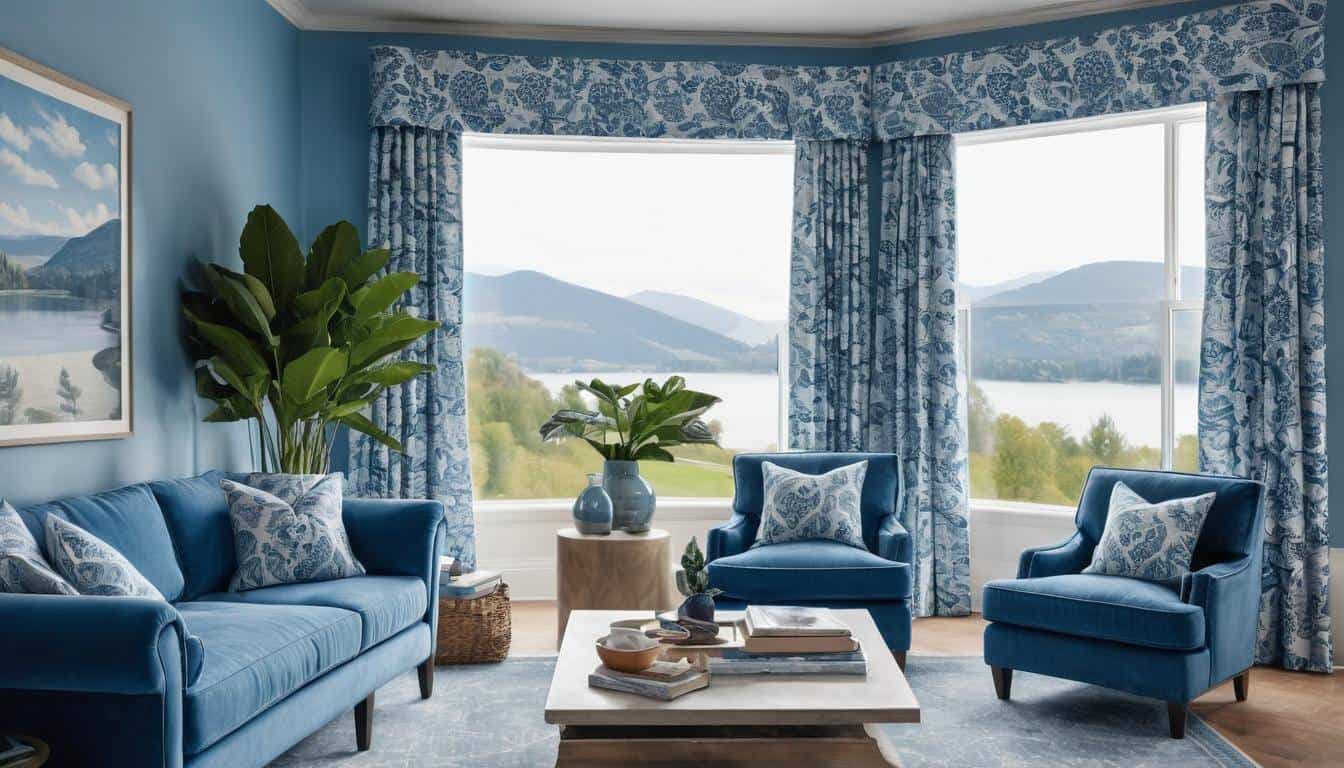 beautiful blue living rooms