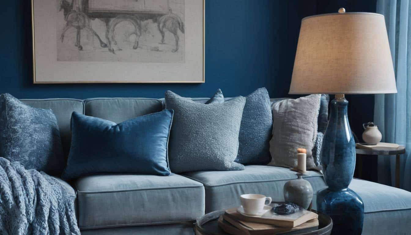 beautiful blue living rooms