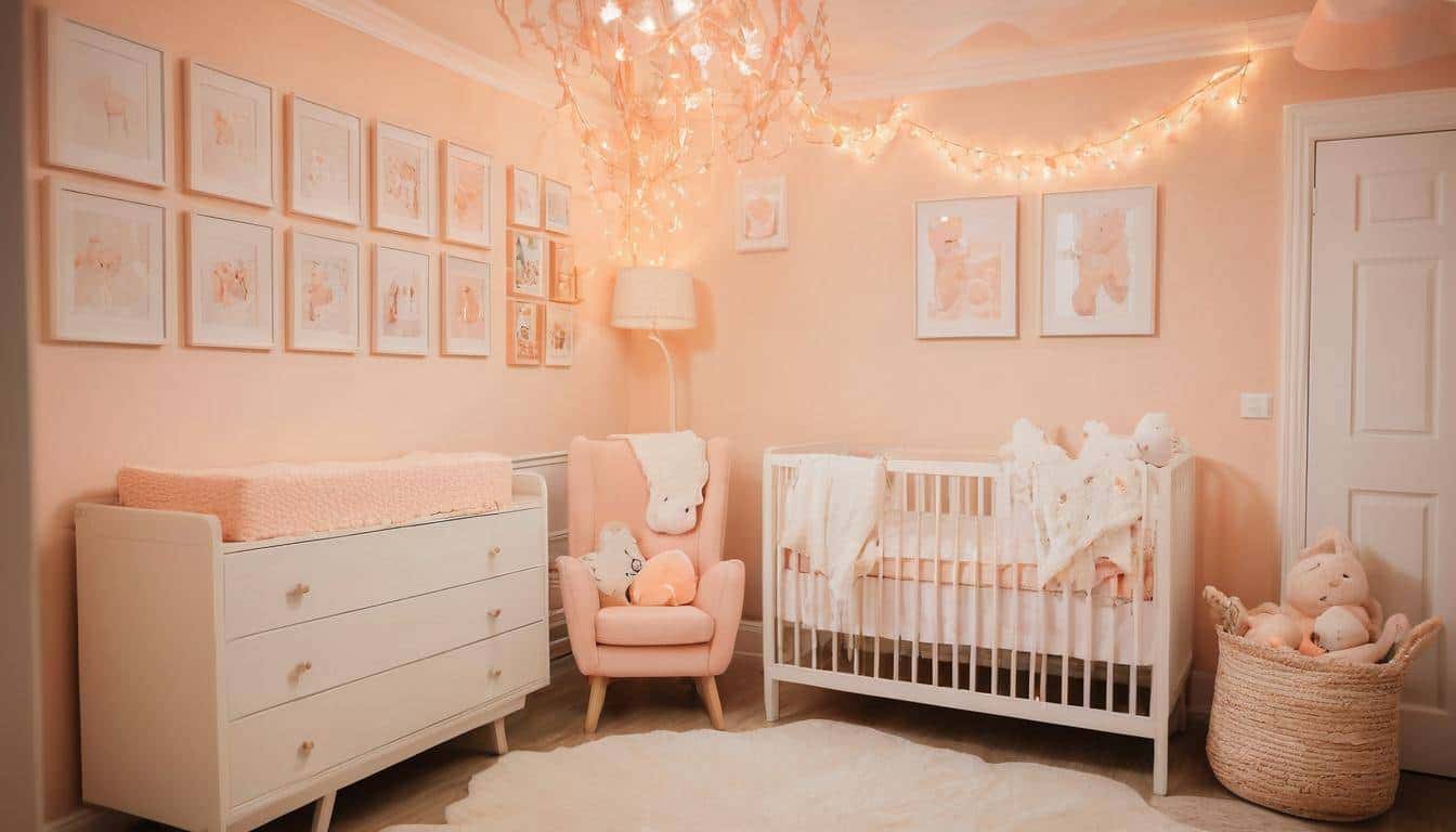 Peach nursery lighting