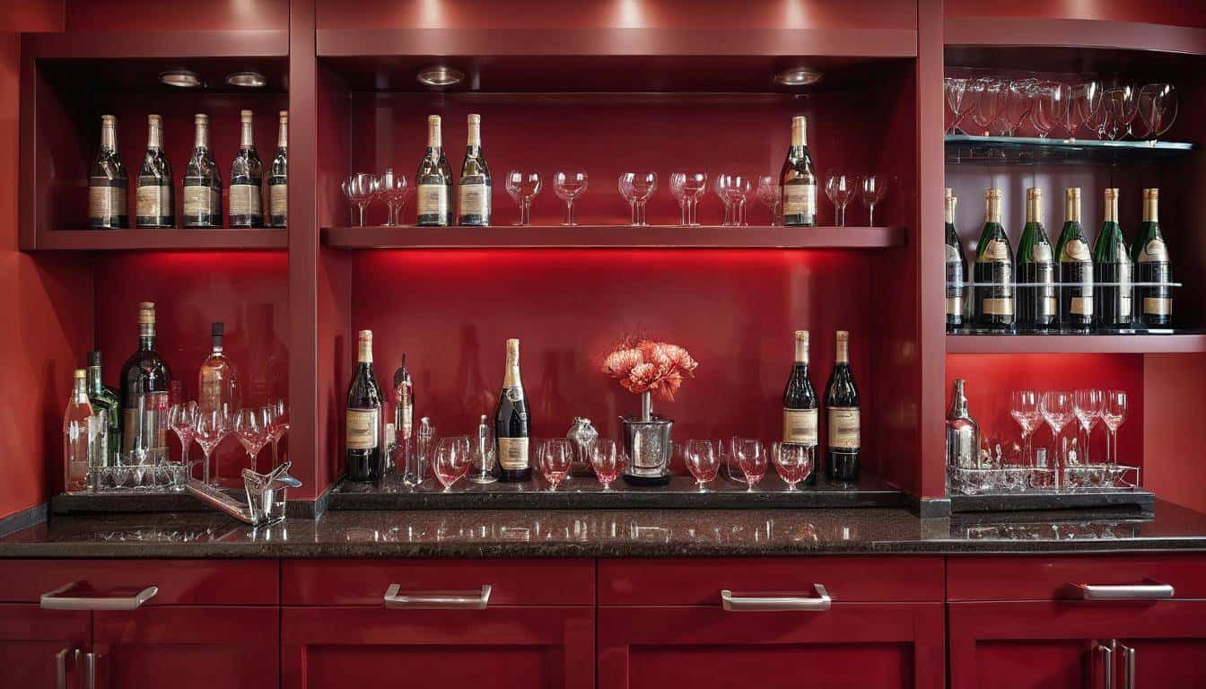 beautiful red dining rooms