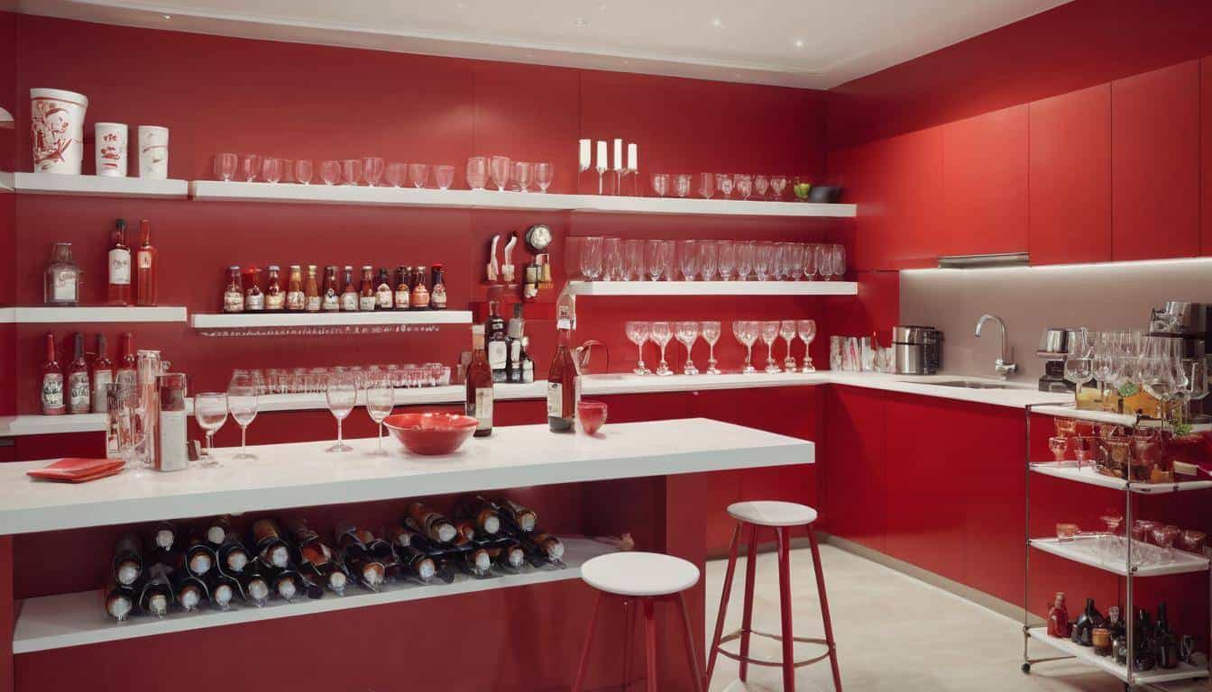 beautiful red dining rooms