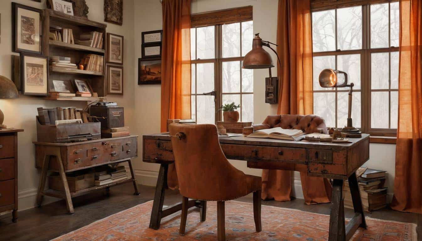 beautiful rust home offices