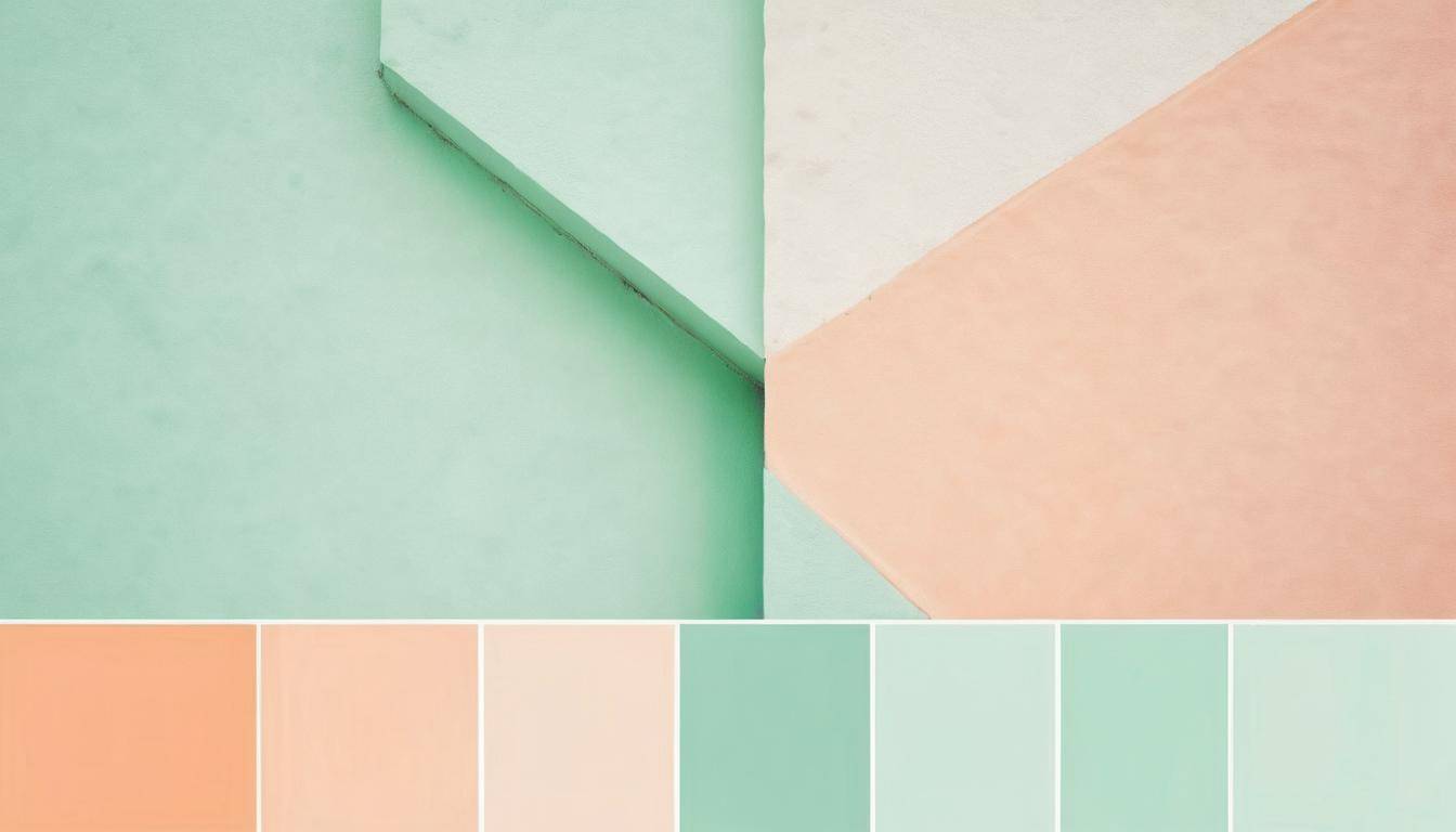 Tranquil mint and peach