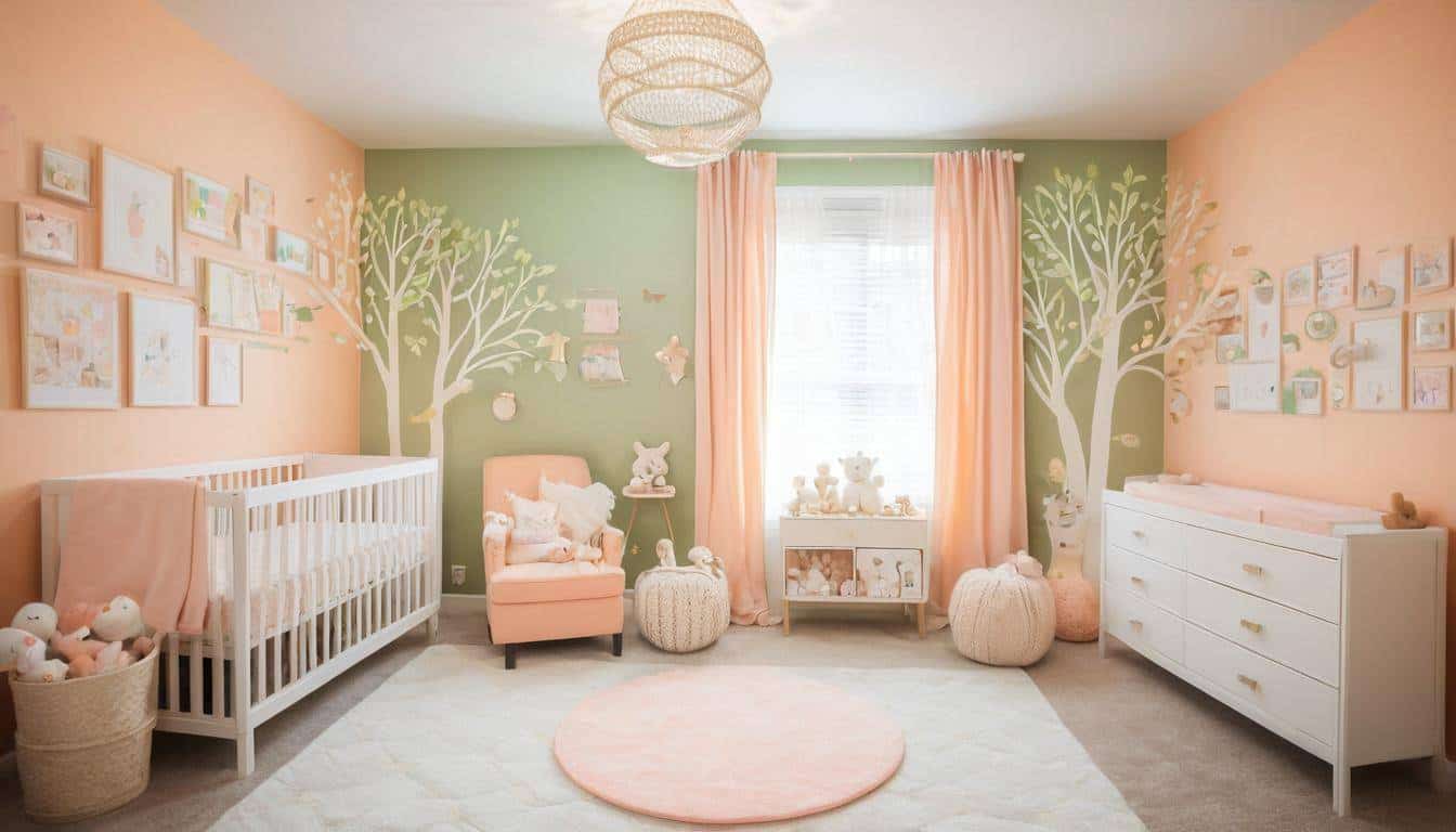 Tranquil peach nursery