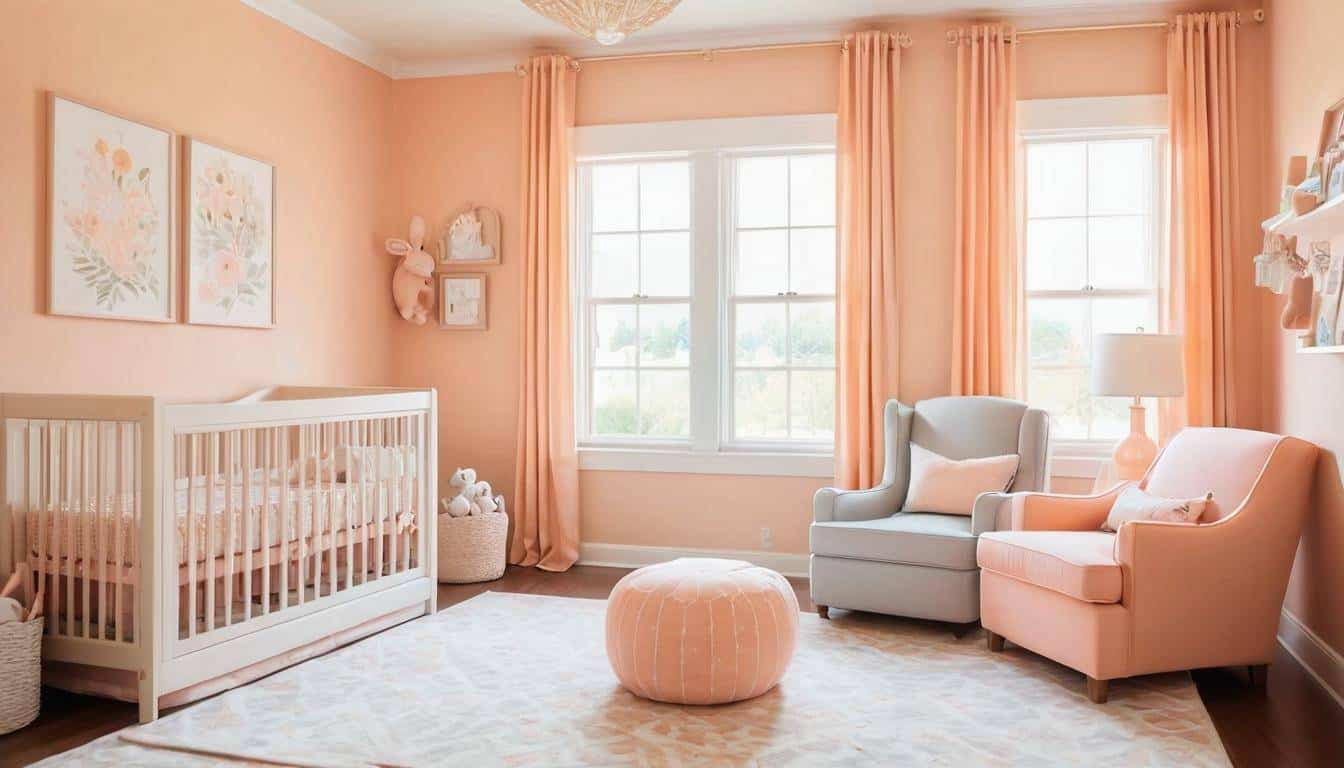 Tranquil peach nursery