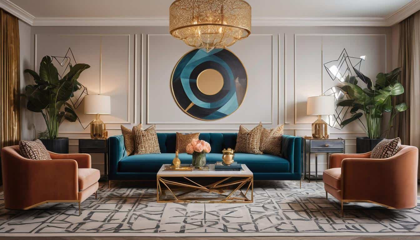 Modern geometric decor fusion