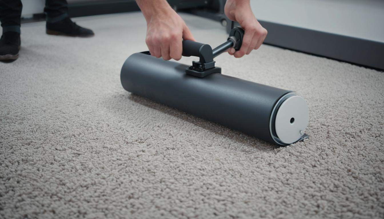 Automatic carpet roller
