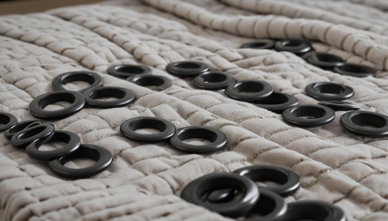 Durable grommet on blanket