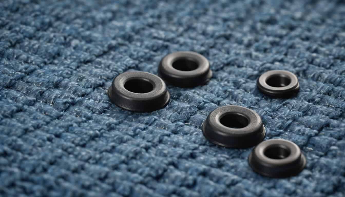 Durable moving blanket grommets