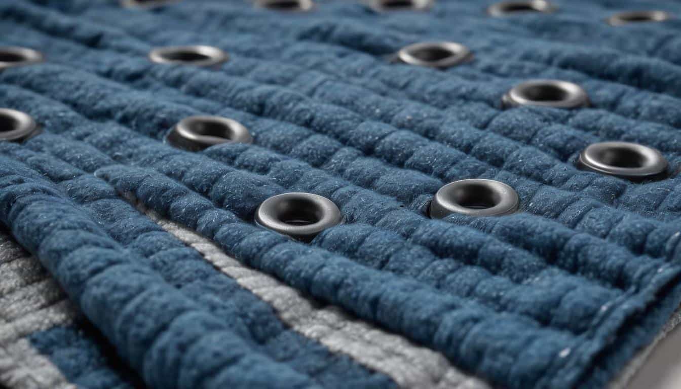 Durable moving blanket grommets
