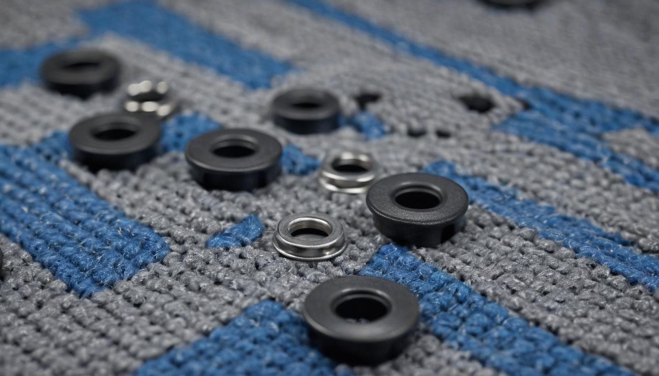 Heavy-duty grommets on blankets