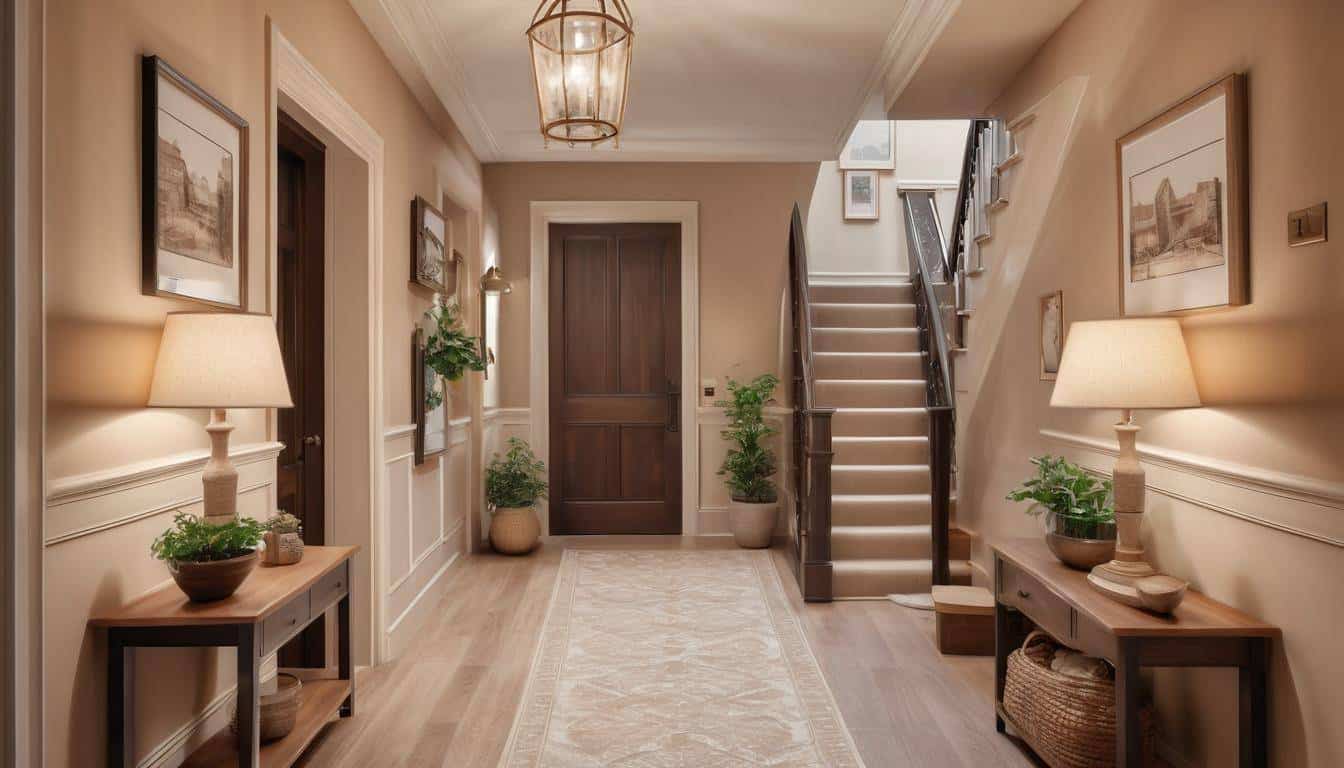 Cozy traditional hallway