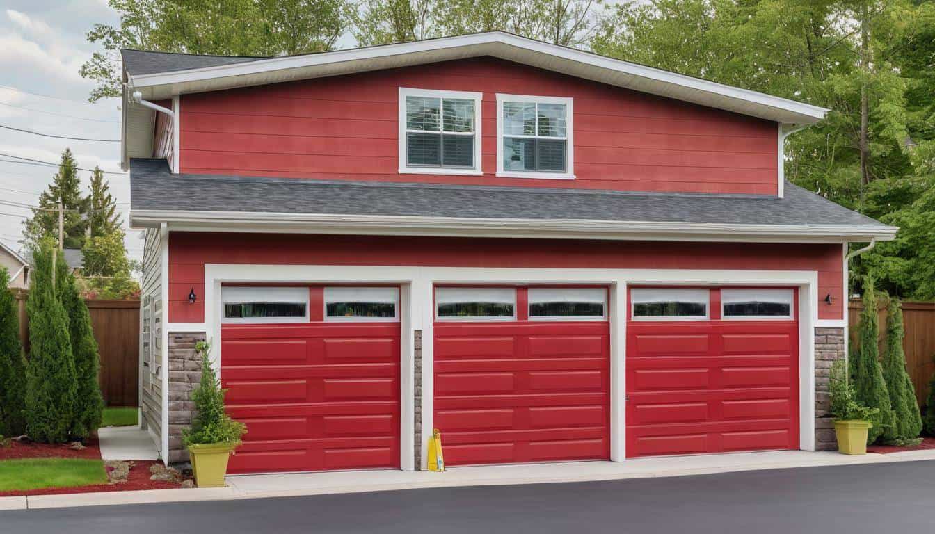 Durable red vinyl siding