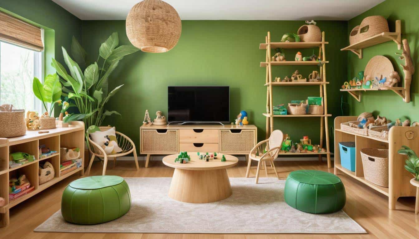 Eco-friendly playroom design