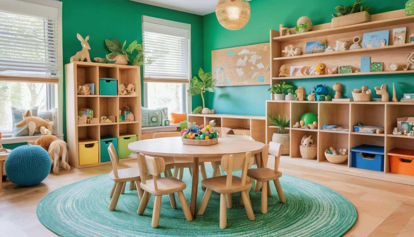 Eco-friendly playroom furniture