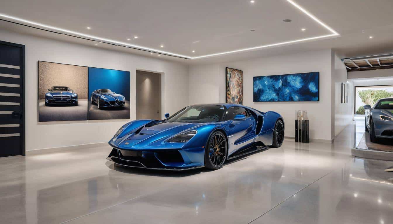 Elegant garage statement art
