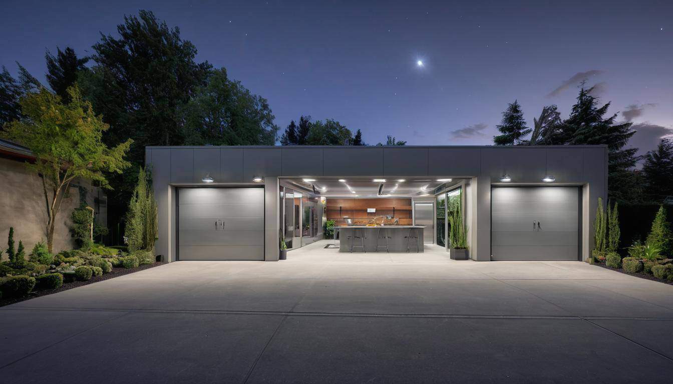 Functional gray garage