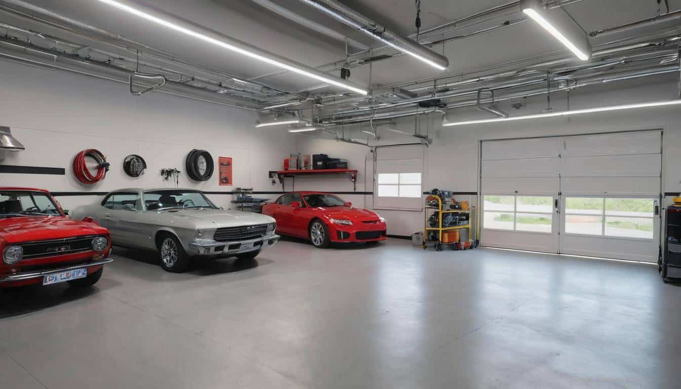 Garage lighting fixtures