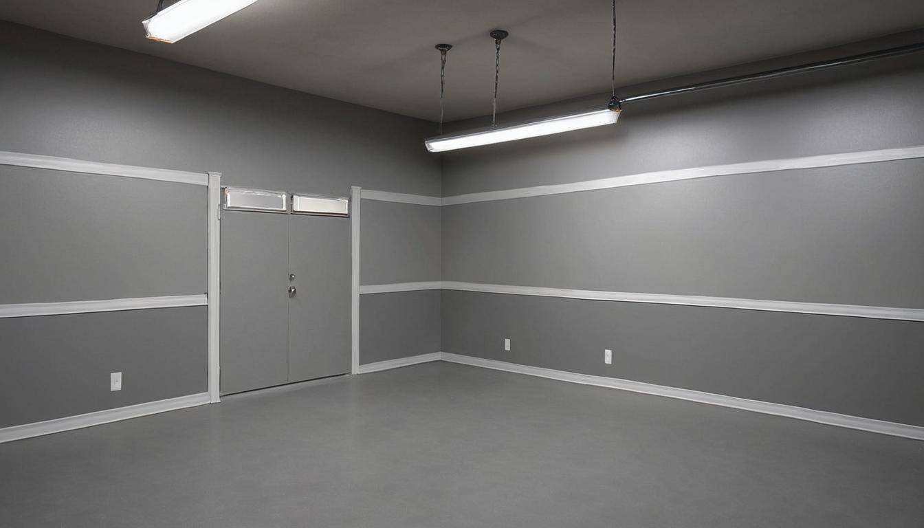 Garage paint lighting effects