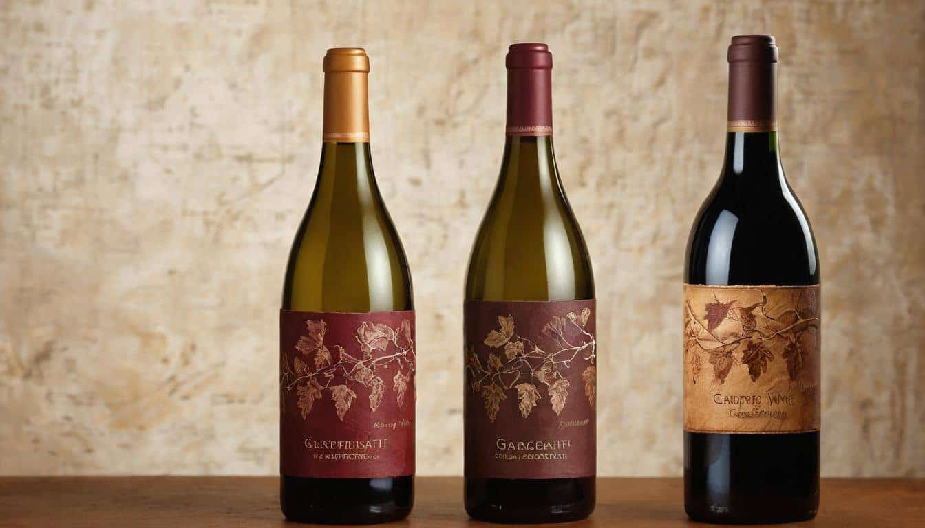 Handcrafted wine bottles display
