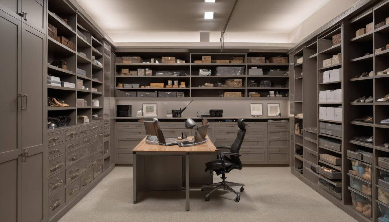 Strategic lighting in storage