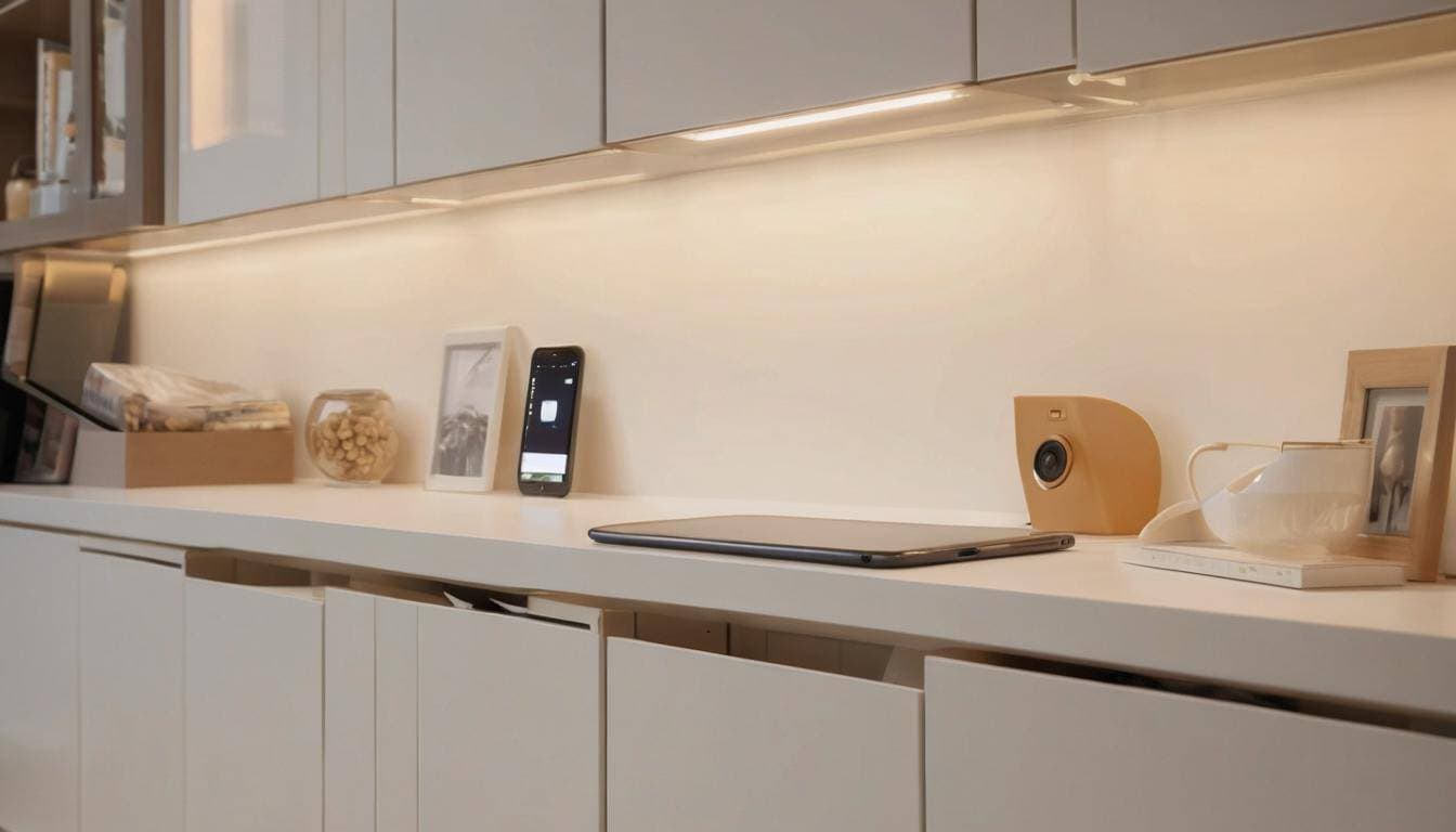 Task lighting under cabinets