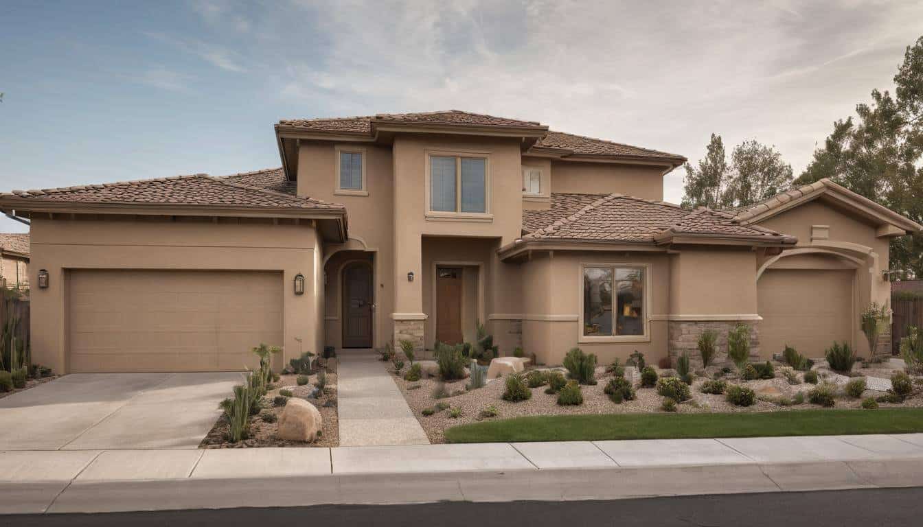 Versatile tan exterior design