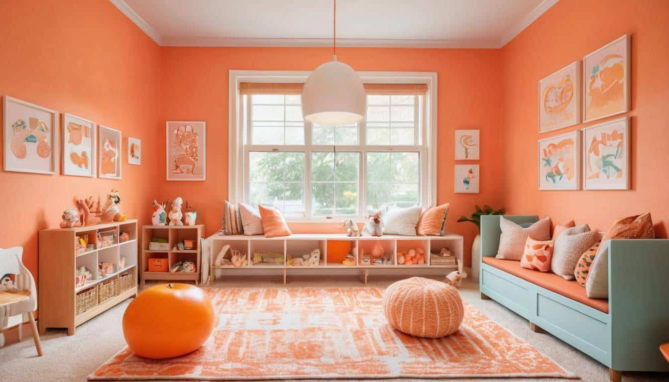 Vibrant serene playroom