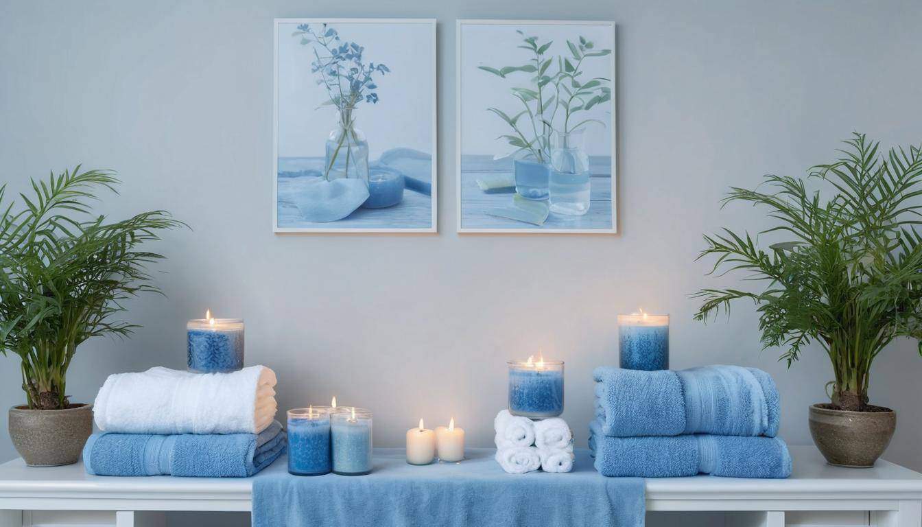 Home spa relaxation scene
